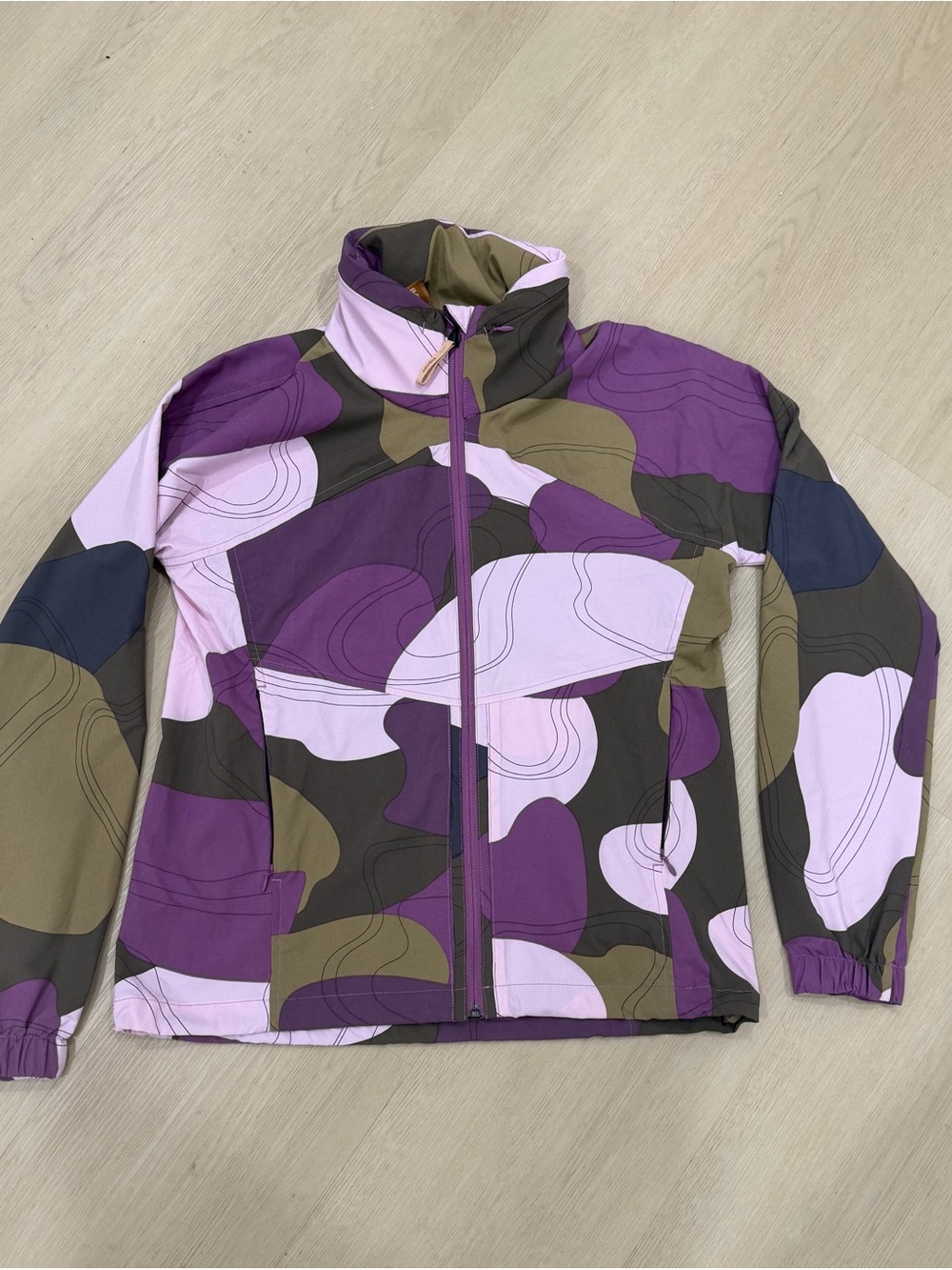 Inyeva Lightweight Hooded Jacket Purple/Olive Medium